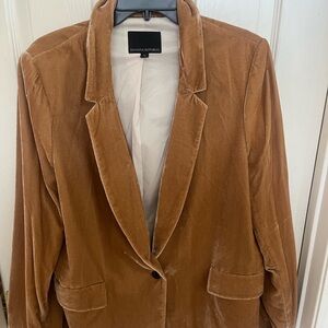 Banana Republic Women's Tan Velvet Blazer